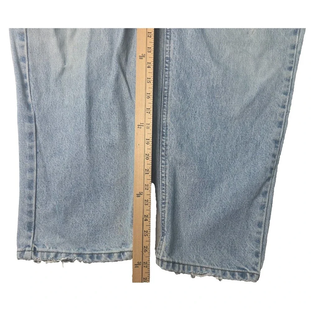 Vintage Carhartt Jeans Mens 36x28 Light Wash Distressed Workwear Denim 90s